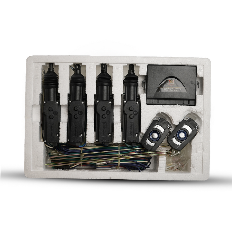 Central lock with remote control